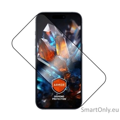 Ultra durable tempered glass FIXED Armor with Anti-dust applicator and AR layer for Apple iPhone 17 Pro Max, black