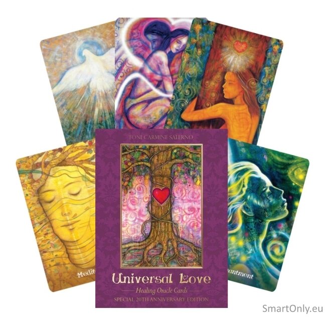 Universal Love Oracle kortos (Jubiliejinis 20m. leidimas) Blue Angel Universal Love Oracle kortos (Jubiliejinis 20m. leidimas) Blue Angel