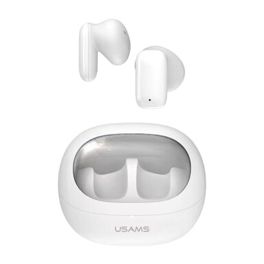 USAMS TD22 TWS wireless earphones White USAMS TD22 TWS wireless earphones White