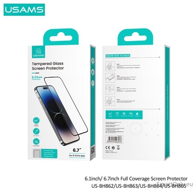 USAMS BH862 Phone Glass iPhone 15 2