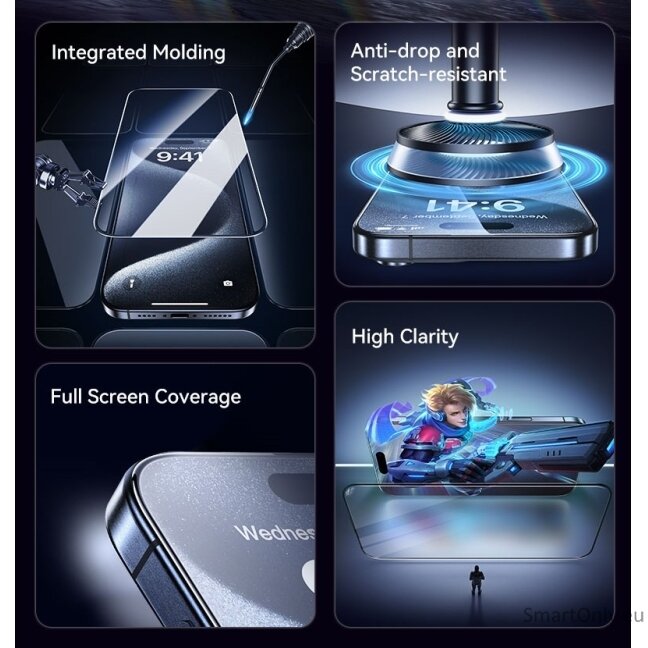 USAMS BH899 Phone Glass iPhone 16plus 1 USAMS BH899 Phone Glass iPhone 16plus 1