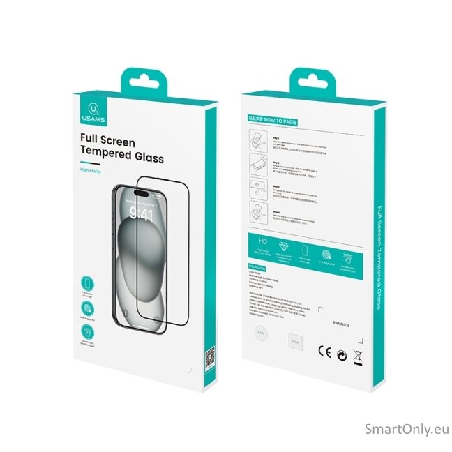 USAMS BH899 Phone Glass iPhone 16plus 2 USAMS BH899 Phone Glass iPhone 16plus 2