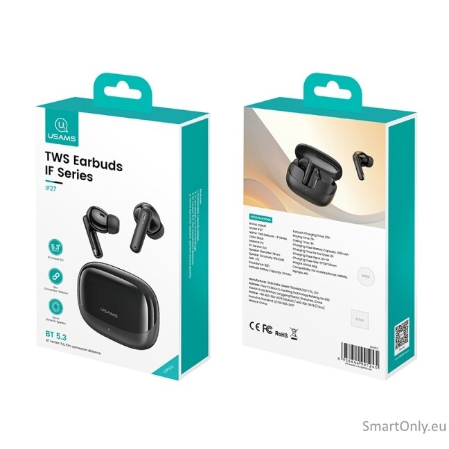 Usams IF27 TWS wireless earbuds White 6 Usams IF27 TWS wireless earbuds White 6