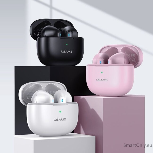 USAMS NX10 ENC TWS wireless earphones White 1 USAMS NX10 ENC TWS wireless earphones White 1