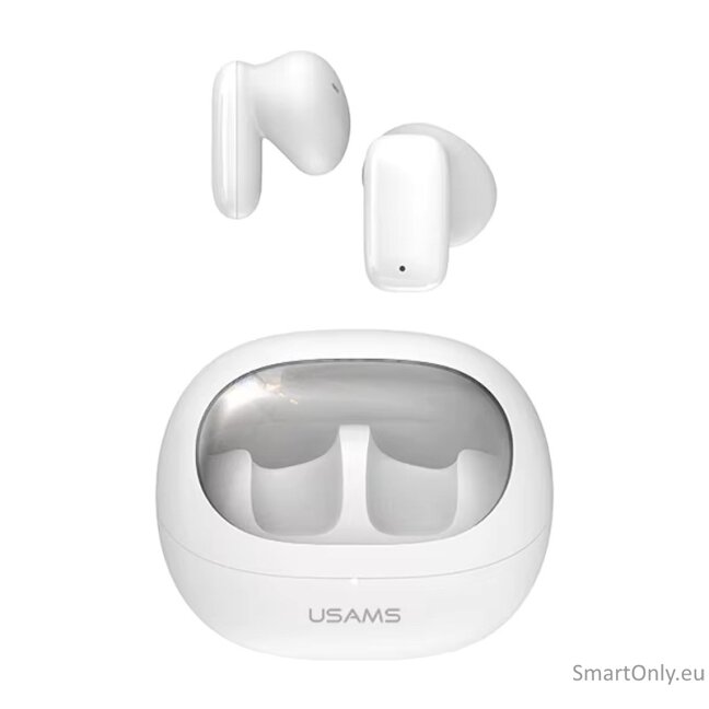 USAMS TD22 TWS wireless earphones White USAMS TD22 TWS wireless earphones White