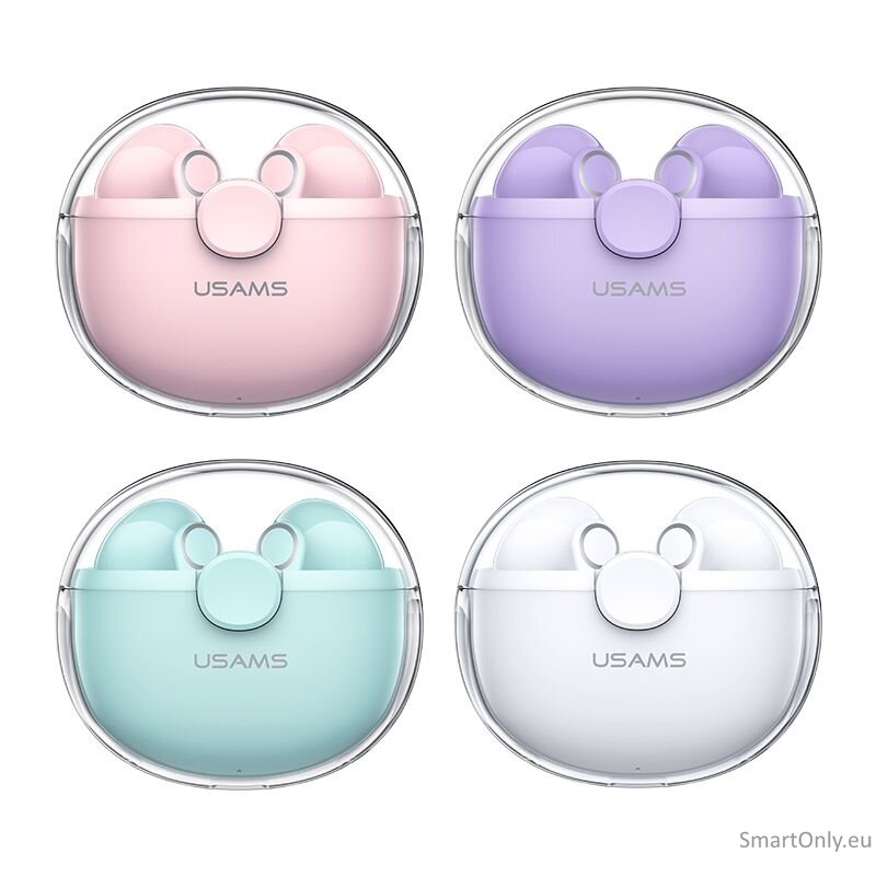 Usams BU12 TWS wireless earbuds Pink 2