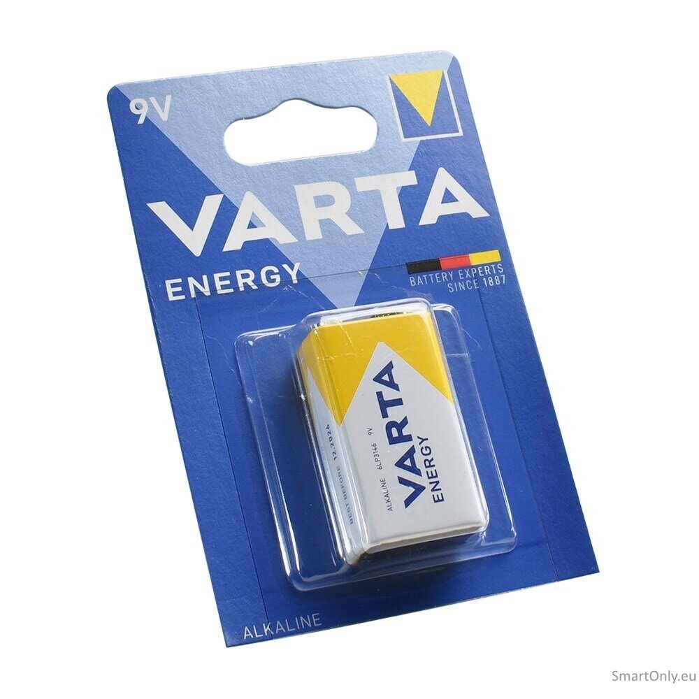 Varta 9V Energy Value Pack (4122) šarminė baterija 1 vnt. 1 Varta 9V Energy Value Pack (4122) šarminė baterija 1 vnt. 1