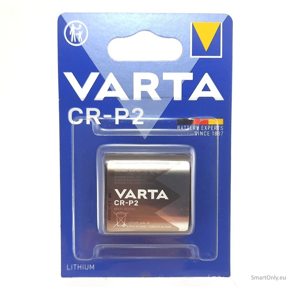 VARTA CR-P2 6V (6204) ličio baterija 1 vnt. 1