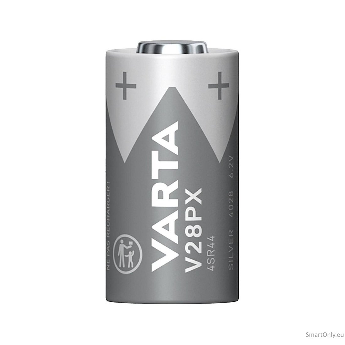 Varta V28PX / 4SR44 sidabro oksido baterija, 1 vnt. 1 Varta V28PX / 4SR44 sidabro oksido baterija, 1 vnt. 1
