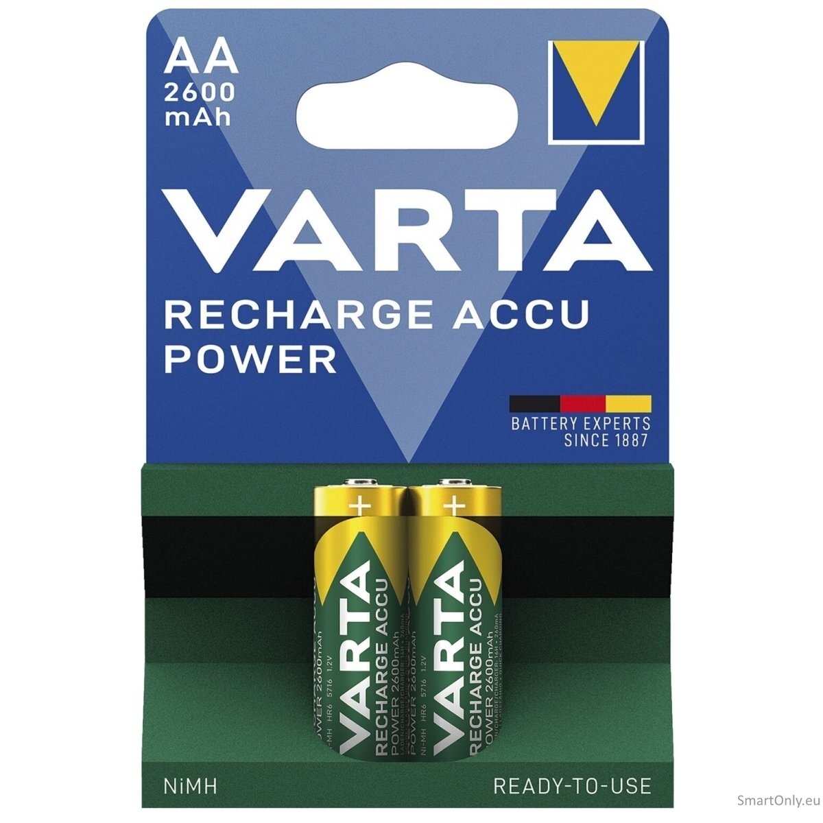 Varta AA R2U 2600mAh (5716) Recharge Accu Power pakraunamos baterijos 2 vnt.