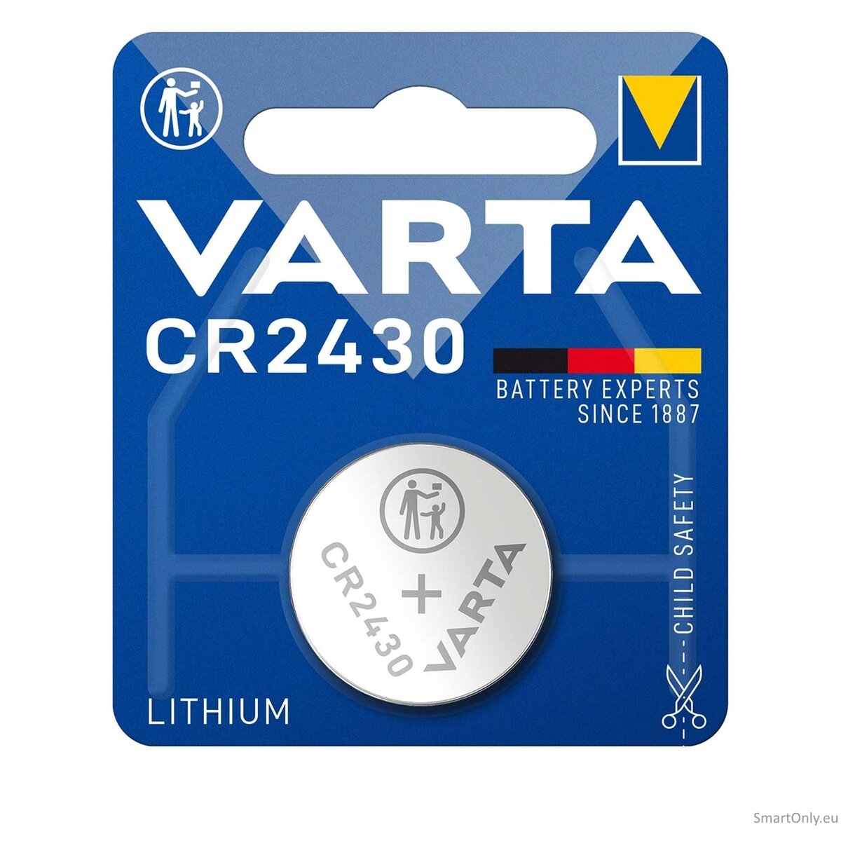 Varta CR2430 ličio baterija 1 vnt. Varta CR2430 ličio baterija 1 vnt.