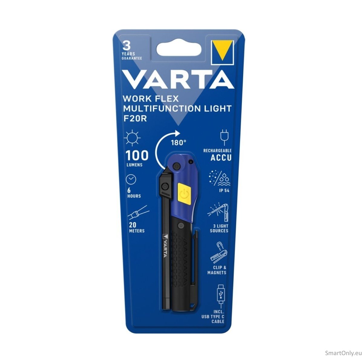 Varta Work Flex Multifunction Light F20R žibintas