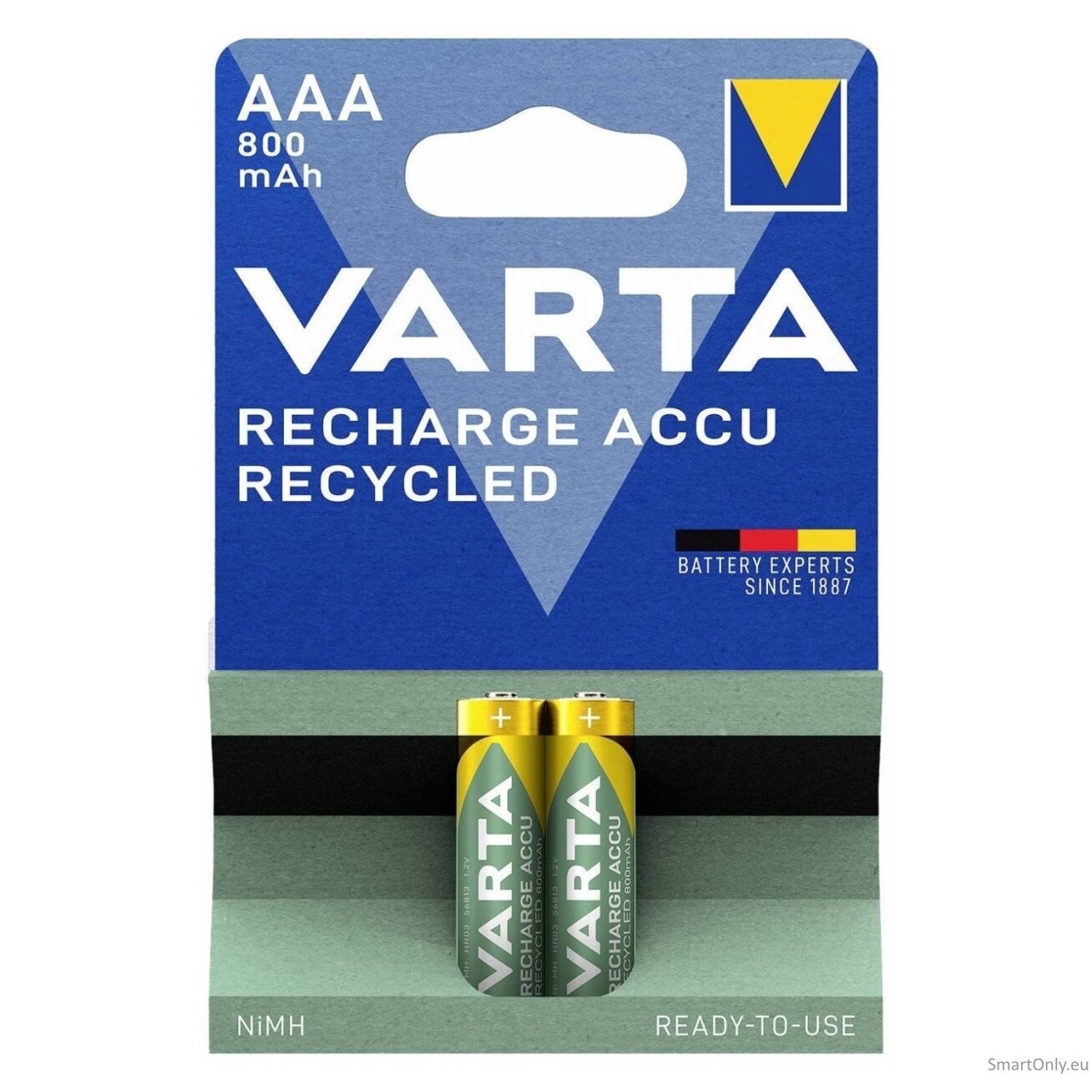 Varta Recharge Accu Recycled AAA 800 mAh (56813) įkraunamos  baterijos 2 vnt.