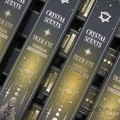 Vanilės Aromato Natūralūs smilkalai su Tigro Akies kristalais Crystal Scents