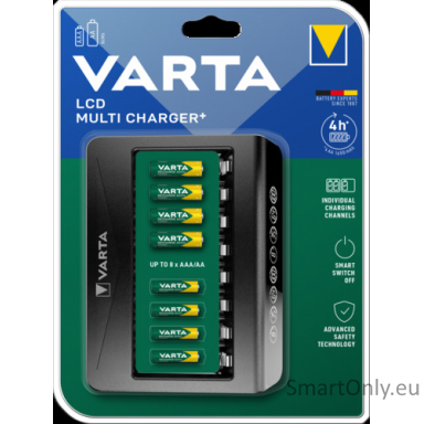 Varta LCD Multi Charger+ 57681 Baterijų įkroviklis Varta LCD Multi Charger+ 57681 Baterijų įkroviklis