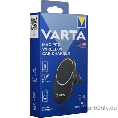 Varta Mag Pro Wireless Car Charger 57902 belaidis mašinos įkroviklis Varta Mag Pro Wireless Car Charger 57902 belaidis mašinos įkroviklis