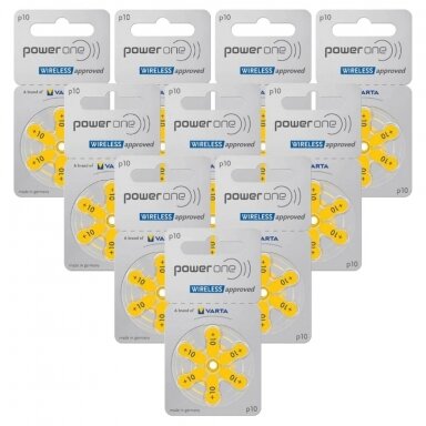 VARTA Power One 10 Hearing Batteries 60psc VARTA Power One 10 Hearing Batteries 60psc