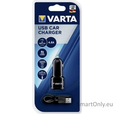 Varta USB Car charger 57931 Automobilinis įkrovimo adapteris Varta USB Car charger 57931 Automobilinis įkrovimo adapteris
