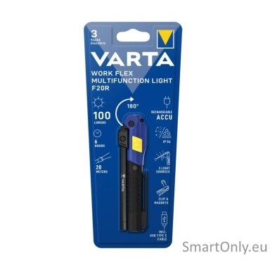 Varta Work Flex Multifunction Light F20R žibintas Varta Work Flex Multifunction Light F20R žibintas
