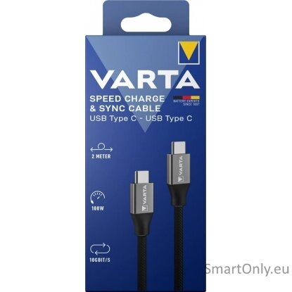 Varta Speed charge & sync cable USB Type C to type C 57936 laidas