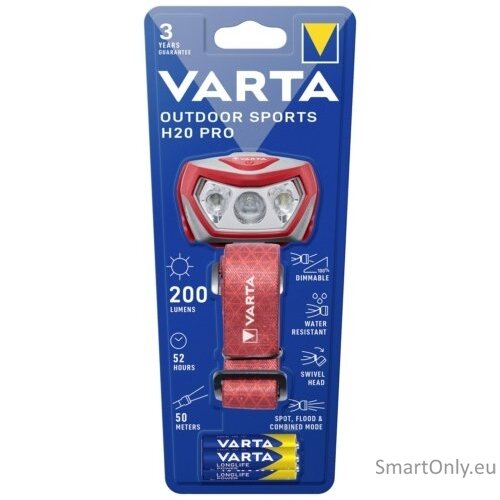 Varta Outdoor sports H20 PRO 17650 Headlamp