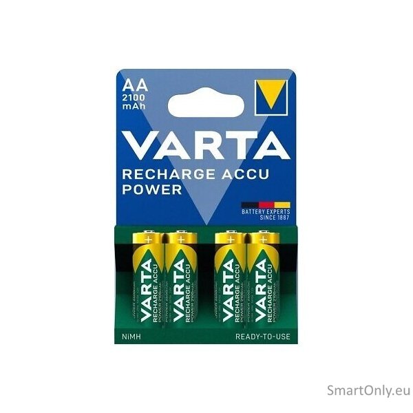 Varta AA R2U 2100mAh (56706) Recharge Accu Power pakraunamos baterijos 4 vnt.
