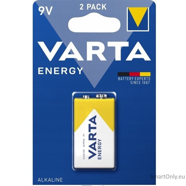 Varta 9V Energy Value Pack (4122) šarminė baterija 1 vnt. Varta 9V Energy Value Pack (4122) šarminė baterija 1 vnt.