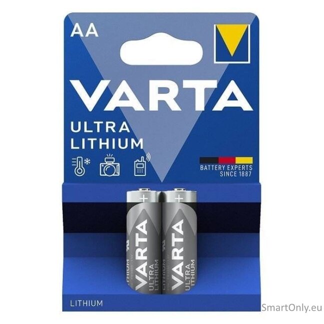 Varta AA Ultra Lithium (6106) ličio baterijos 2 vnt.