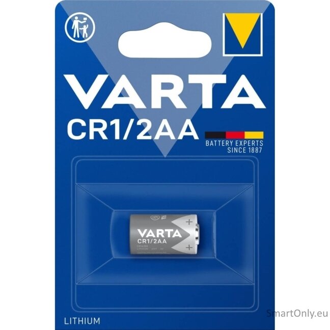 VARTA CR 1/2AA (6127) ličio baterija 1 vnt. VARTA CR 1/2AA (6127) ličio baterija 1 vnt.