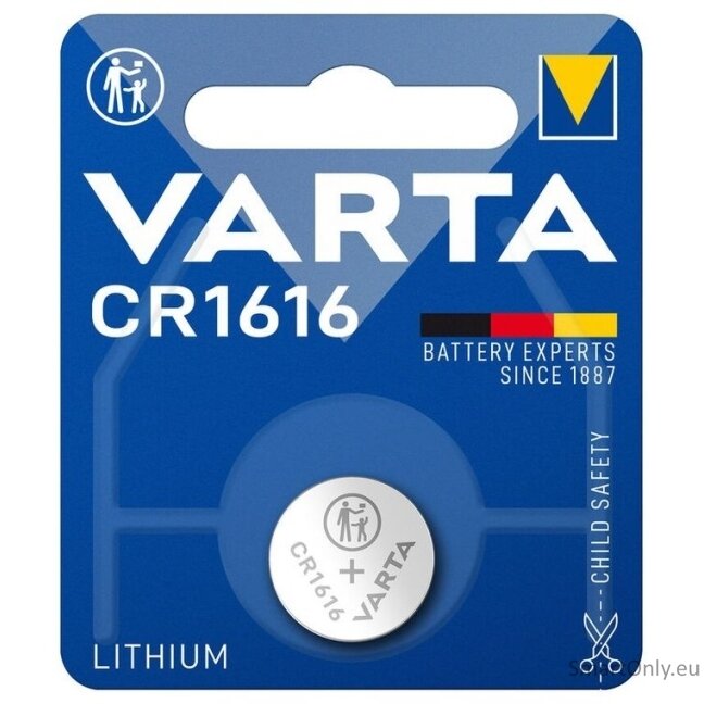 Varta CR1616 ličio baterija 1 vnt. Varta CR1616 ličio baterija 1 vnt.