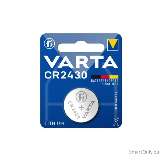 Varta CR2430 ličio baterija 1 vnt. 2 Varta CR2430 ličio baterija 1 vnt. 2