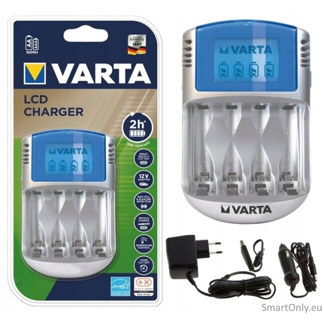 Varta LCD charger 57070 Baterijų įkroviklis 2 Varta LCD charger 57070 Baterijų įkroviklis 2