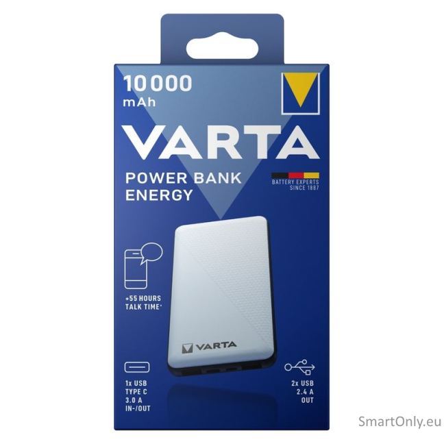 Varta Power bank Energy 10000mAh 57976 išorinė baterija (powerbank)