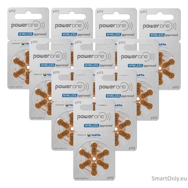 VARTA Power One 312 Hearing batteries 60psc VARTA Power One 312 Hearing batteries 60psc