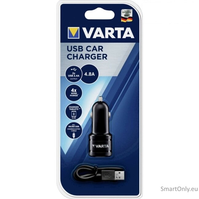 Varta USB Car charger 57931 Automobilinis įkrovimo adapteris