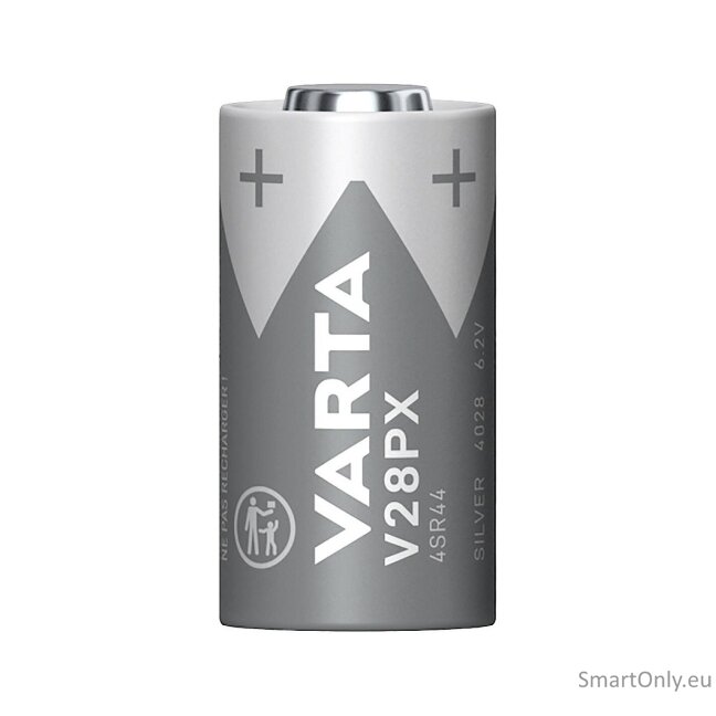 Varta V28PX / 4SR44 sidabro oksido baterija, 1 vnt. 1 Varta V28PX / 4SR44 sidabro oksido baterija, 1 vnt. 1