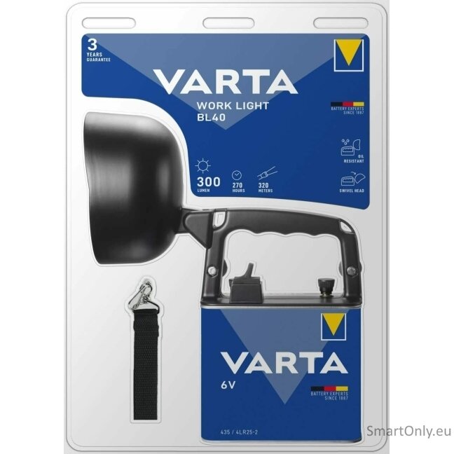 Varta work light BL40 18660 darbinis žibintas Varta work light BL40 18660 darbinis žibintas