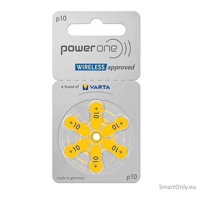 VARTA Power One 10 baterijos klausos aparatams 6 vnt. VARTA Power One 10 baterijos klausos aparatams 6 vnt.