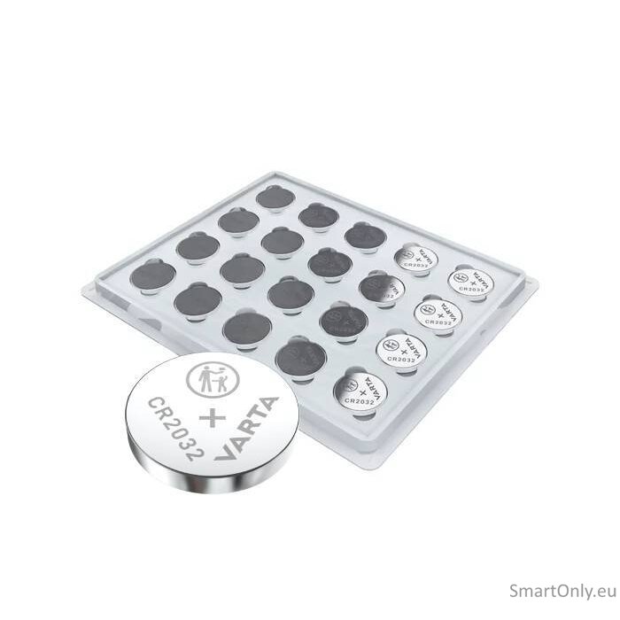 Varta CR2032 monetinės ličio baterijos 20 vnt.