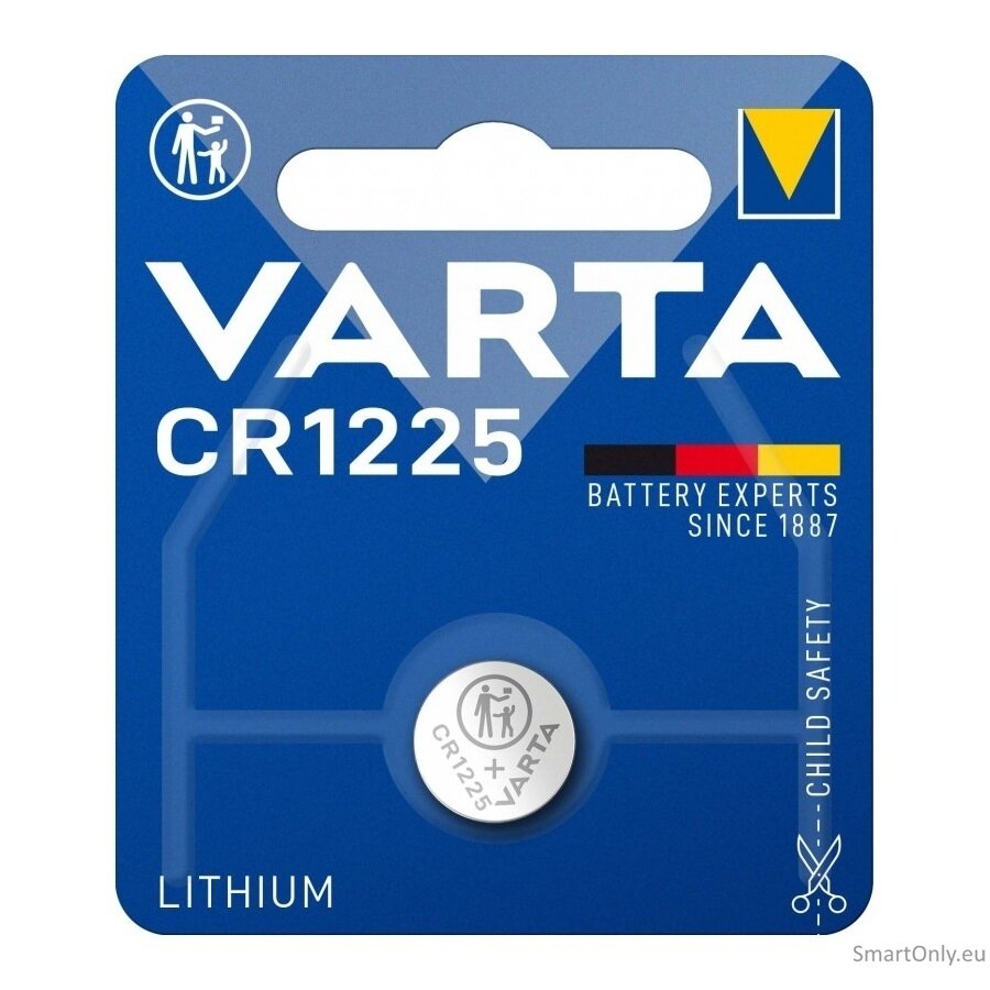 Varta CR1225 ličio baterija 1 vnt. Varta CR1225 ličio baterija 1 vnt.