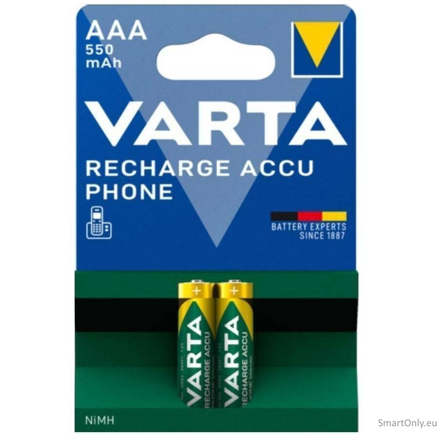Varta Phone AAA 550mAh (58397) įkraunamos baterijos 2 vnt.