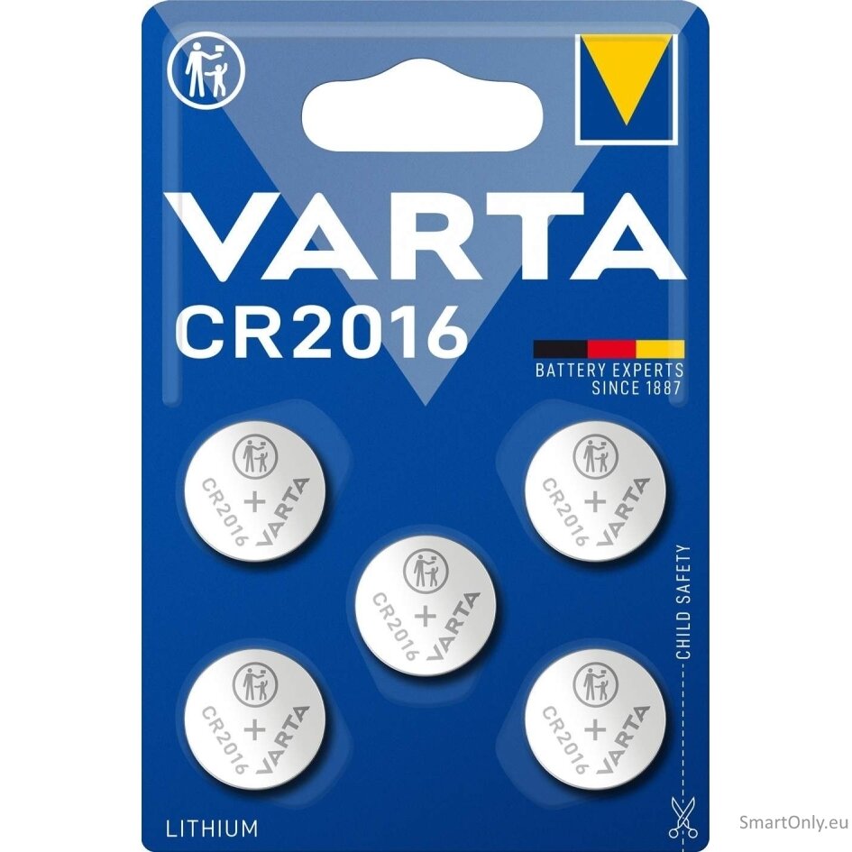 Varta CR2016 (6016) Lithium battery 5 psc