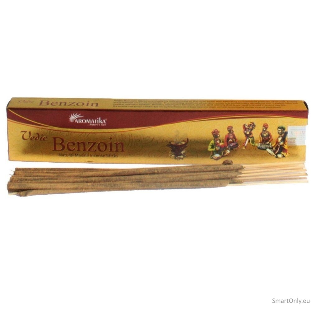 Vedic Benzoin Natūralūs smilkalai Aromatika 3 Vedic Benzoin Natūralūs smilkalai Aromatika 3