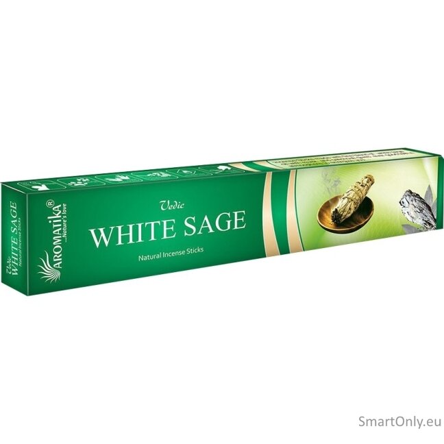 Vedic White Sage Natūralūs smilkalai Aromatika 1 Vedic White Sage Natūralūs smilkalai Aromatika 1