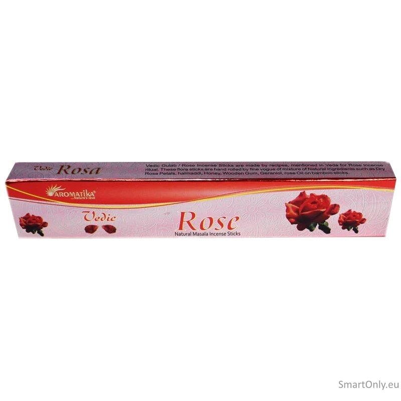 Vedic Rose Natūralūs smilkalai Aromatika 3 Vedic Rose Natūralūs smilkalai Aromatika 3