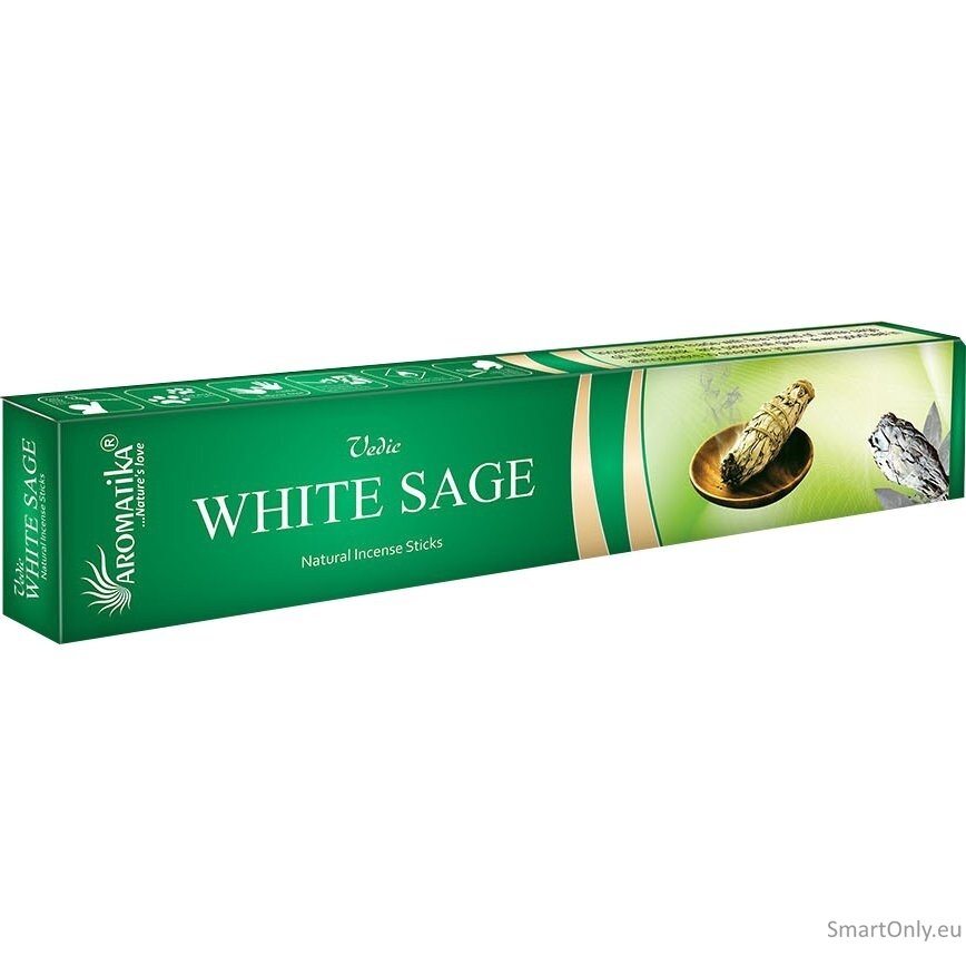 Vedic White Sage Natūralūs smilkalai Aromatika 1 Vedic White Sage Natūralūs smilkalai Aromatika 1