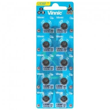 Vinnic G9 LR936 batteries 10 psc Vinnic G9 LR936 batteries 10 psc