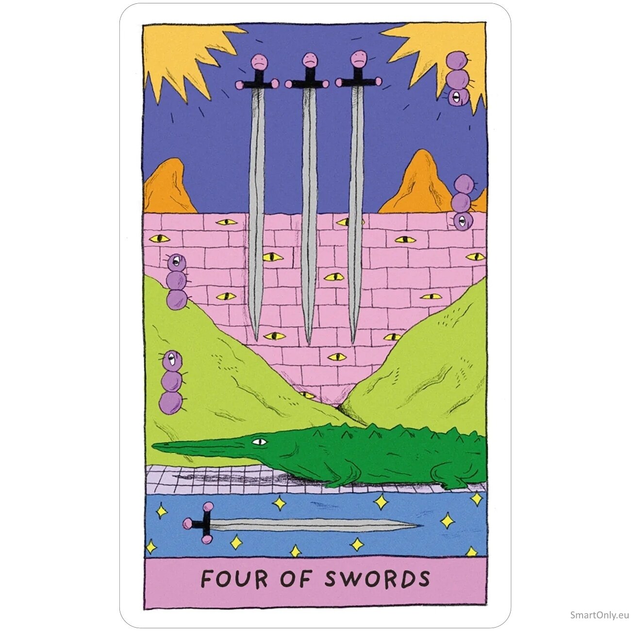 Whimsical Witch Tarot metalinėje dėžutėje US Games Systems 9 Whimsical Witch Tarot metalinėje dėžutėje US Games Systems 9