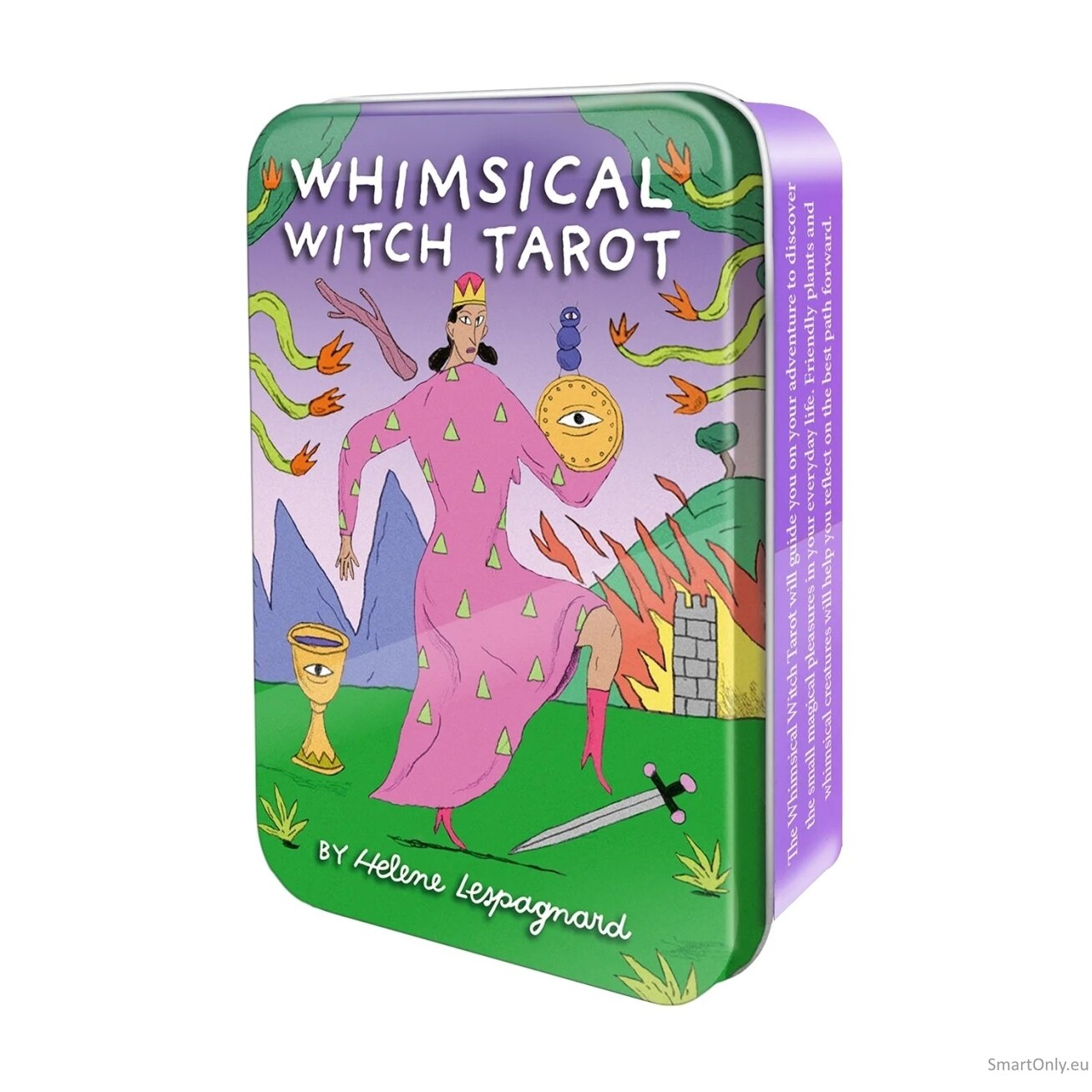 Whimsical Witch Tarot metalinėje dėžutėje US Games Systems 2