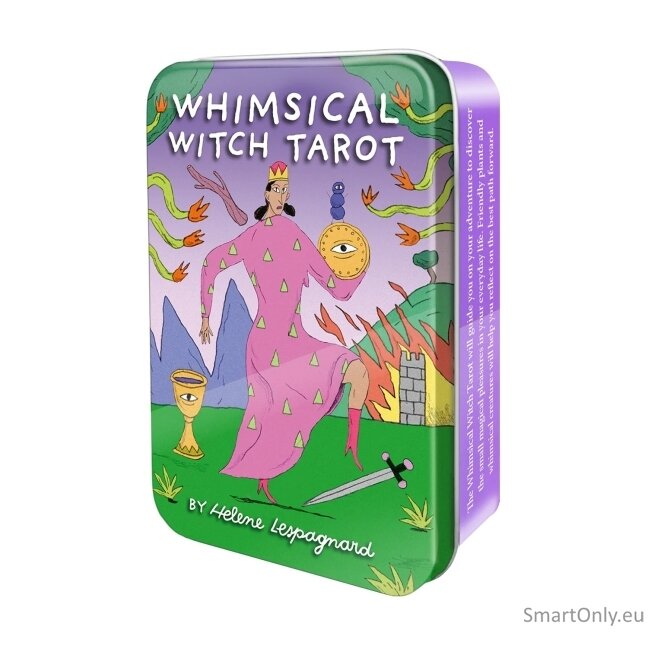 Whimsical Witch Tarot metalinėje dėžutėje US Games Systems 2